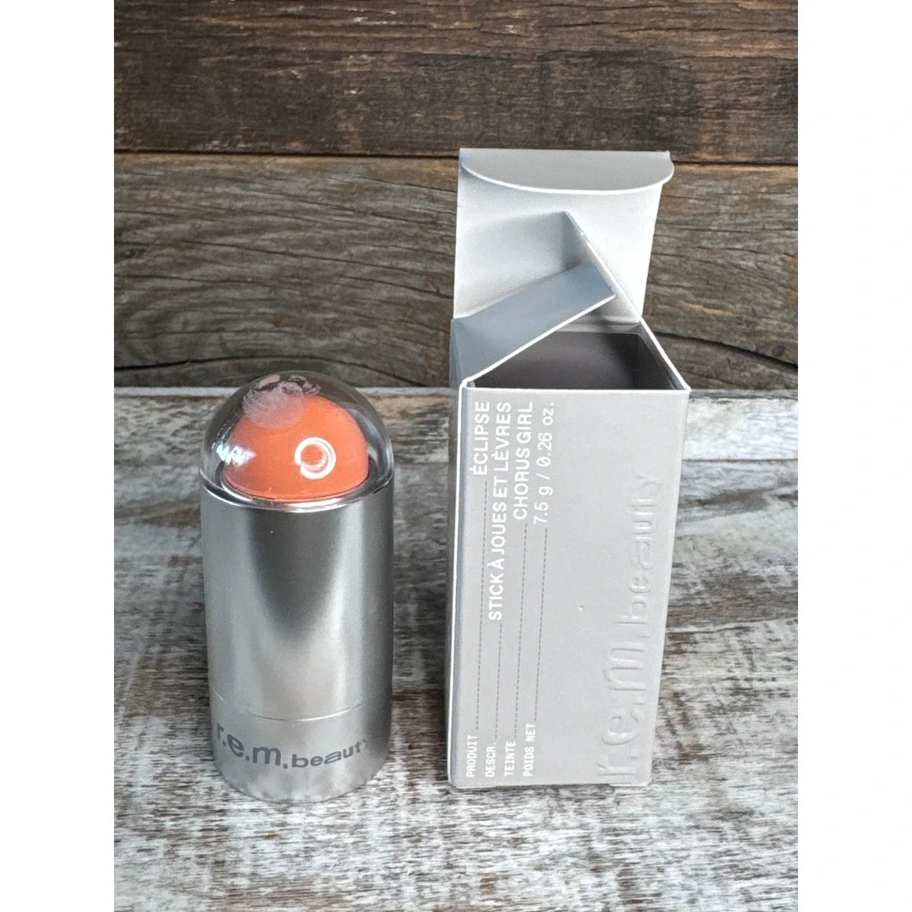 rem beauty Eclipse Cheek & Lip Stick Chorus Girl 7.5g NIB Lid Smudge MSRP $20